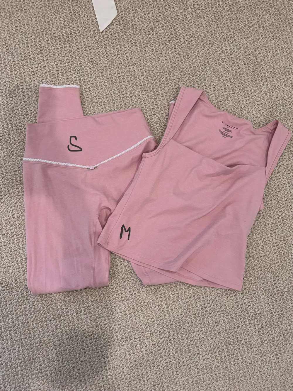 Vitality pink Tank & Legging Set